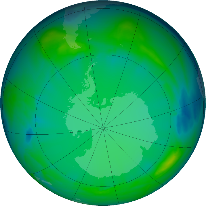 Ozone Map 2005-07-12